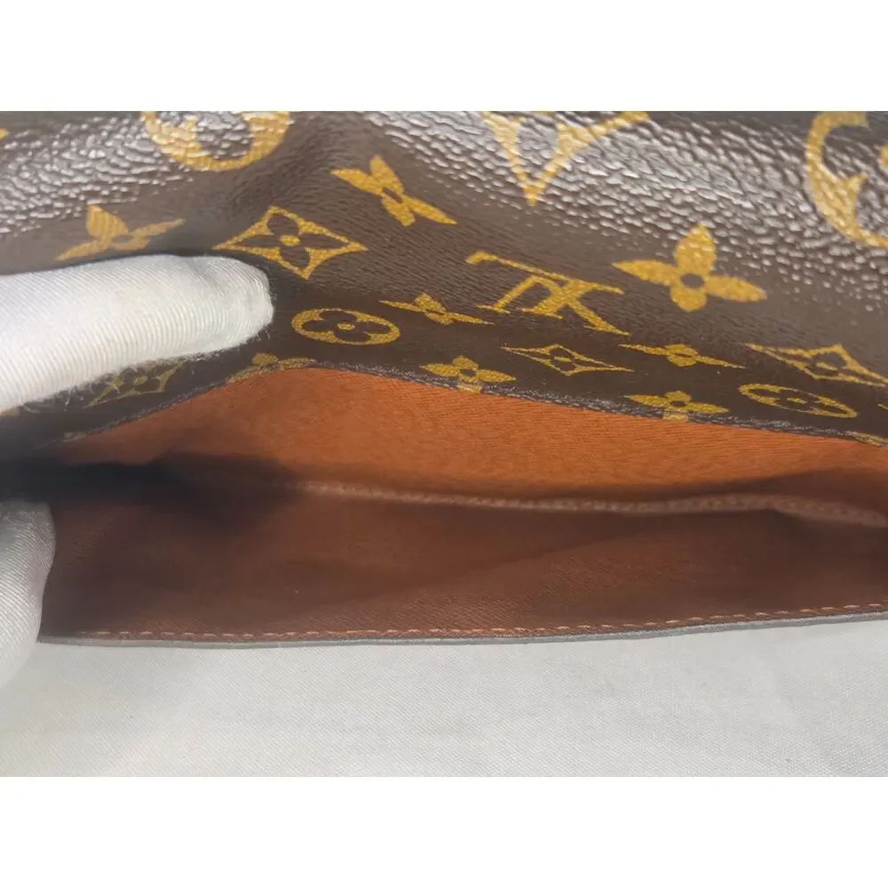 Louis Vuitton Monogram Bordeaux Bag Clutch Crossbody Vintage LV Removable Strap - Picture 7 of 16